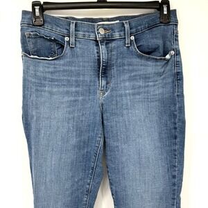 Levi's Classic Crop Medium Wash Straight Denim Jeans Size 10 Women's
